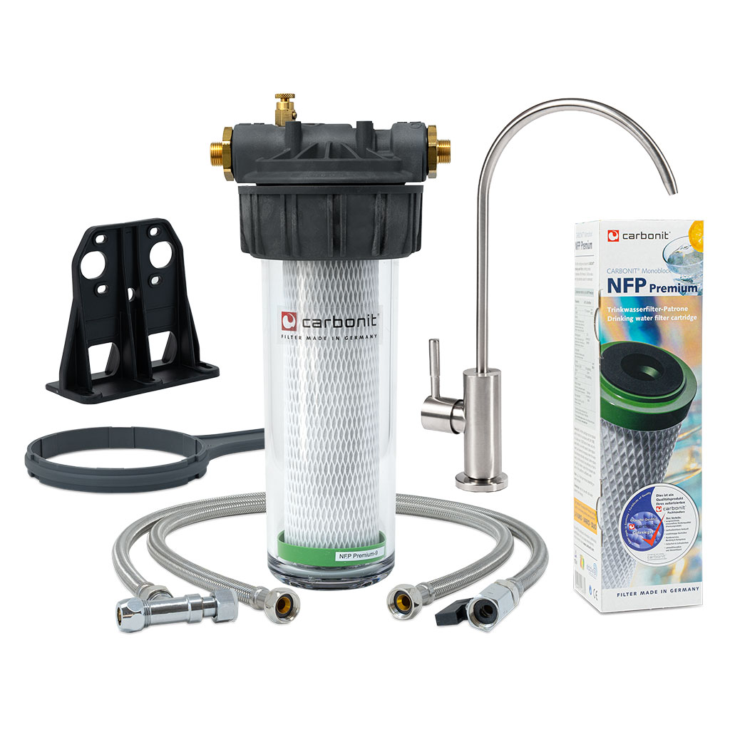 Set Carbonit VARIO Classic inkl. Filtereinsatz NFP Premium und 1-Wege-Wasserhahn