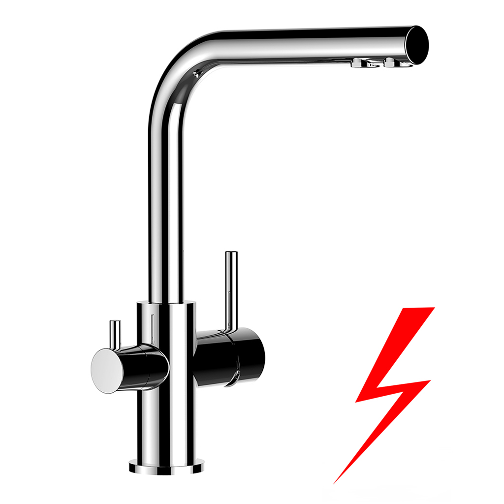 Niederdruck-Armatur Paola Messing verchromt Niederdruck-Armatur Paola Messing verchromt