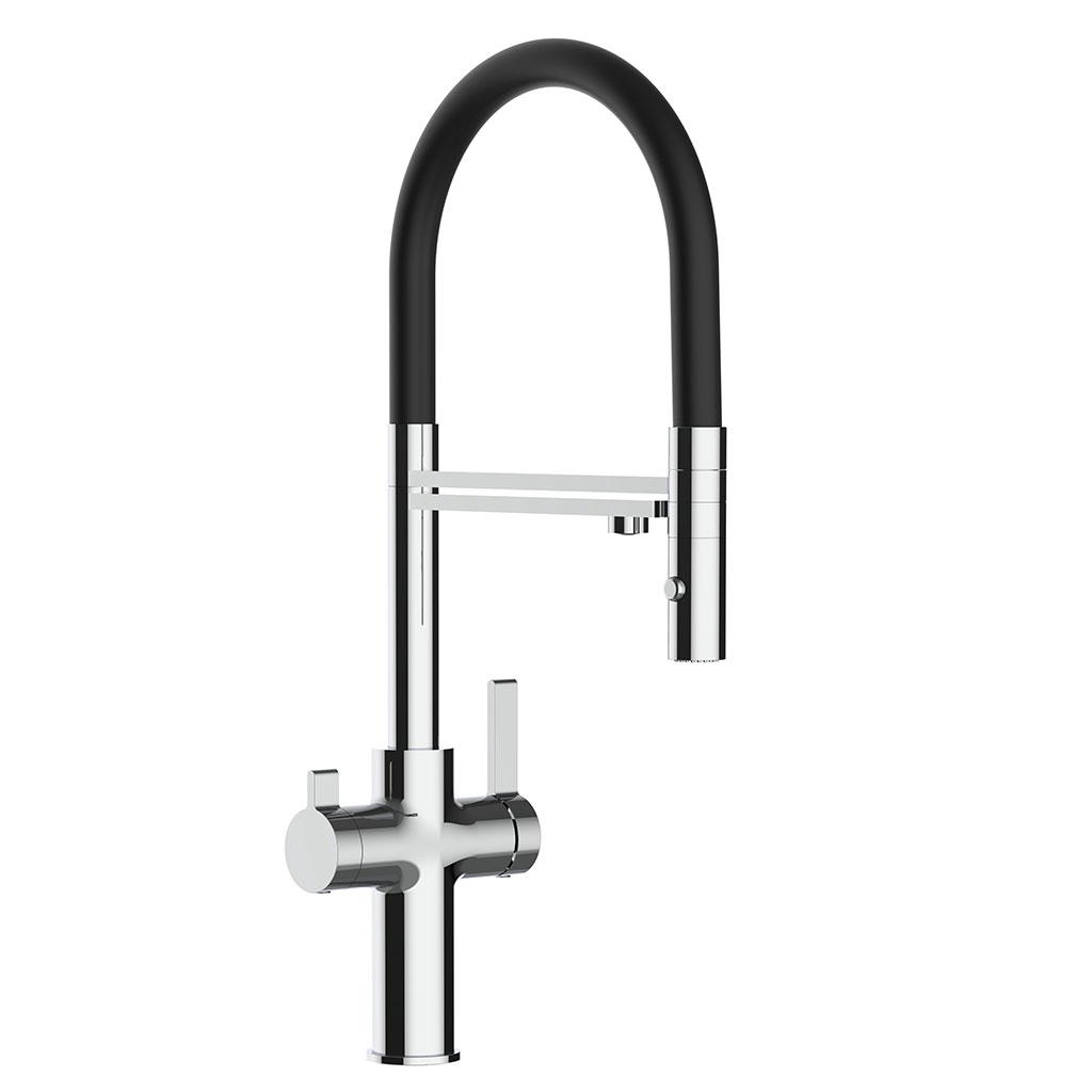 3-Wege Armatur Levanto Neo Messing verchromt