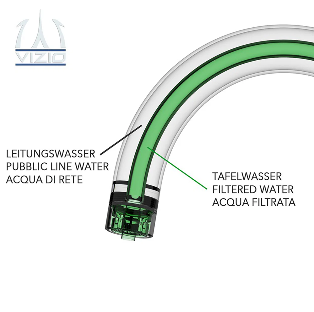 3-Wege-Armatur Furore Edelstahl PVD schwarz matt