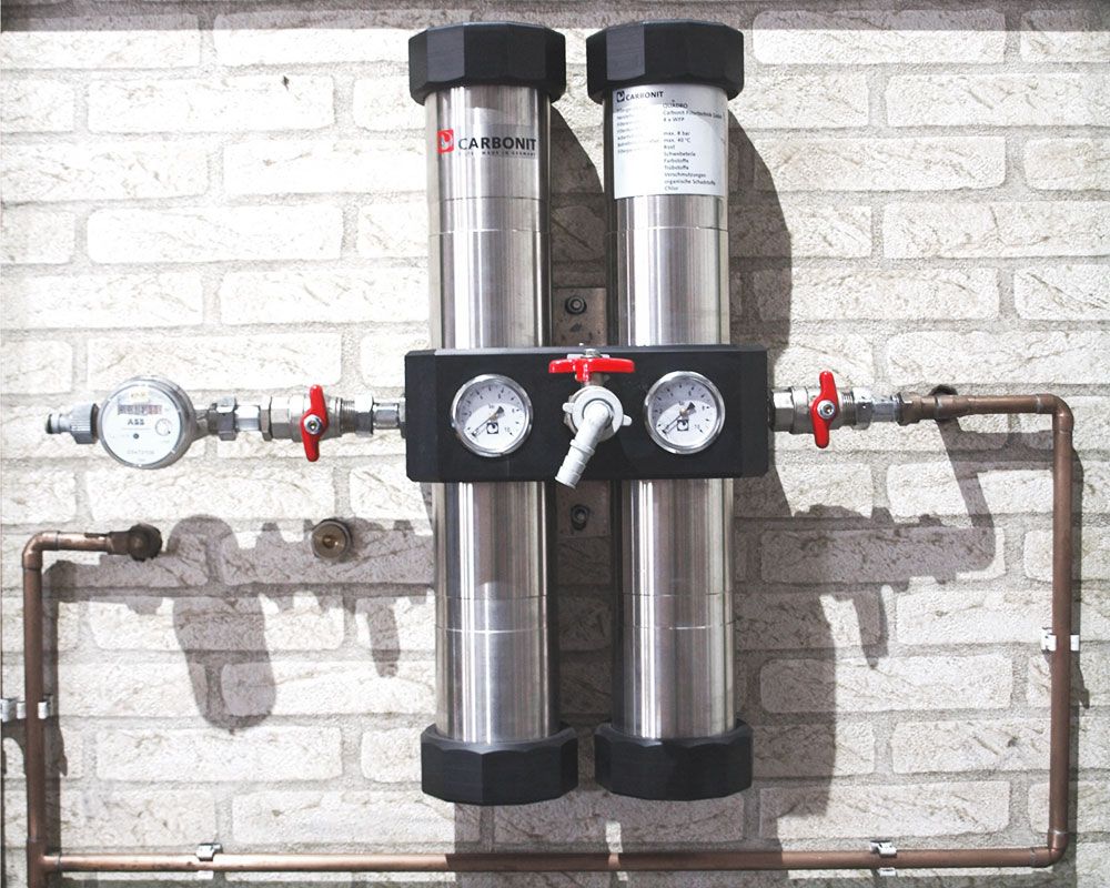 TOOSOAR Rückspülfilter Hauswasserfilter - Spin Filter Für Trinkwasser 40 Mikron